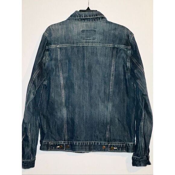 Vintage Old Navy Size Medium Women’s Denim Trucker Jean Jacket Y2K EUC - Picture 2 of 5